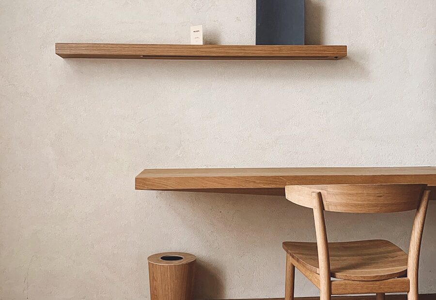 brown wooden table with chairs